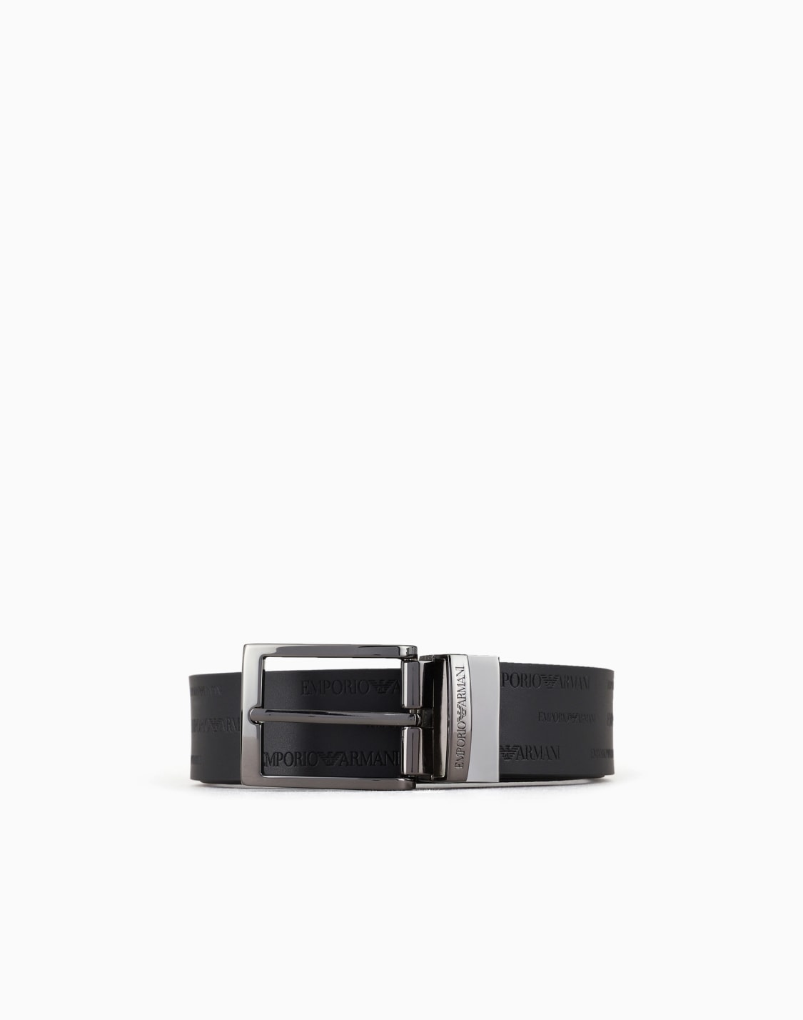 wendegrtel-aus-leder-mit-geprgtem-allover-lettering-schwarz--emporio-armani