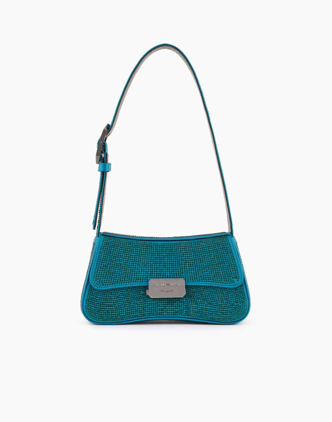 satin-shoulder-bag-with-rhinestones-green--emporio-armani
