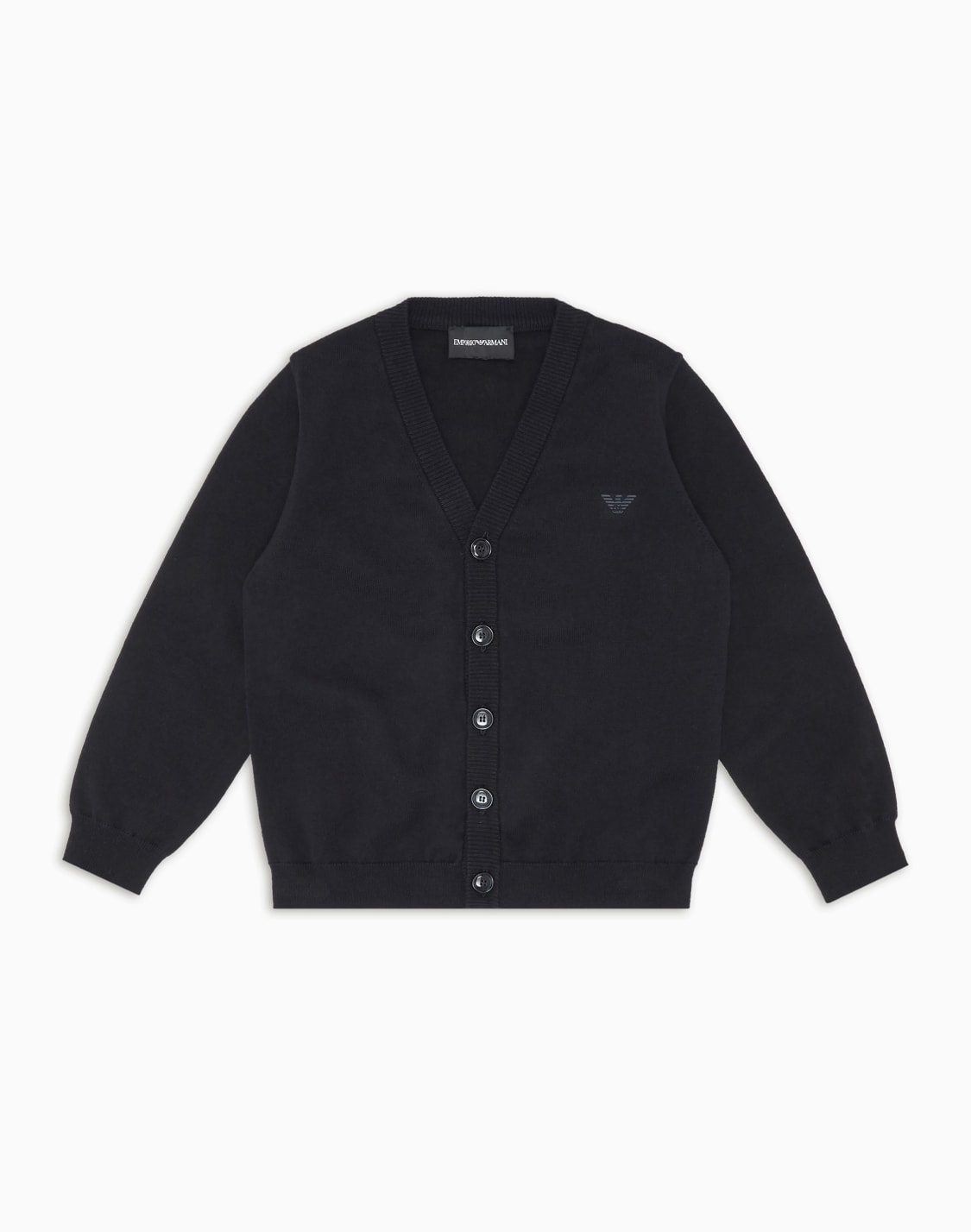 cardigan-scollo-v-in-misto-lana-blu-navy--emporio-armani