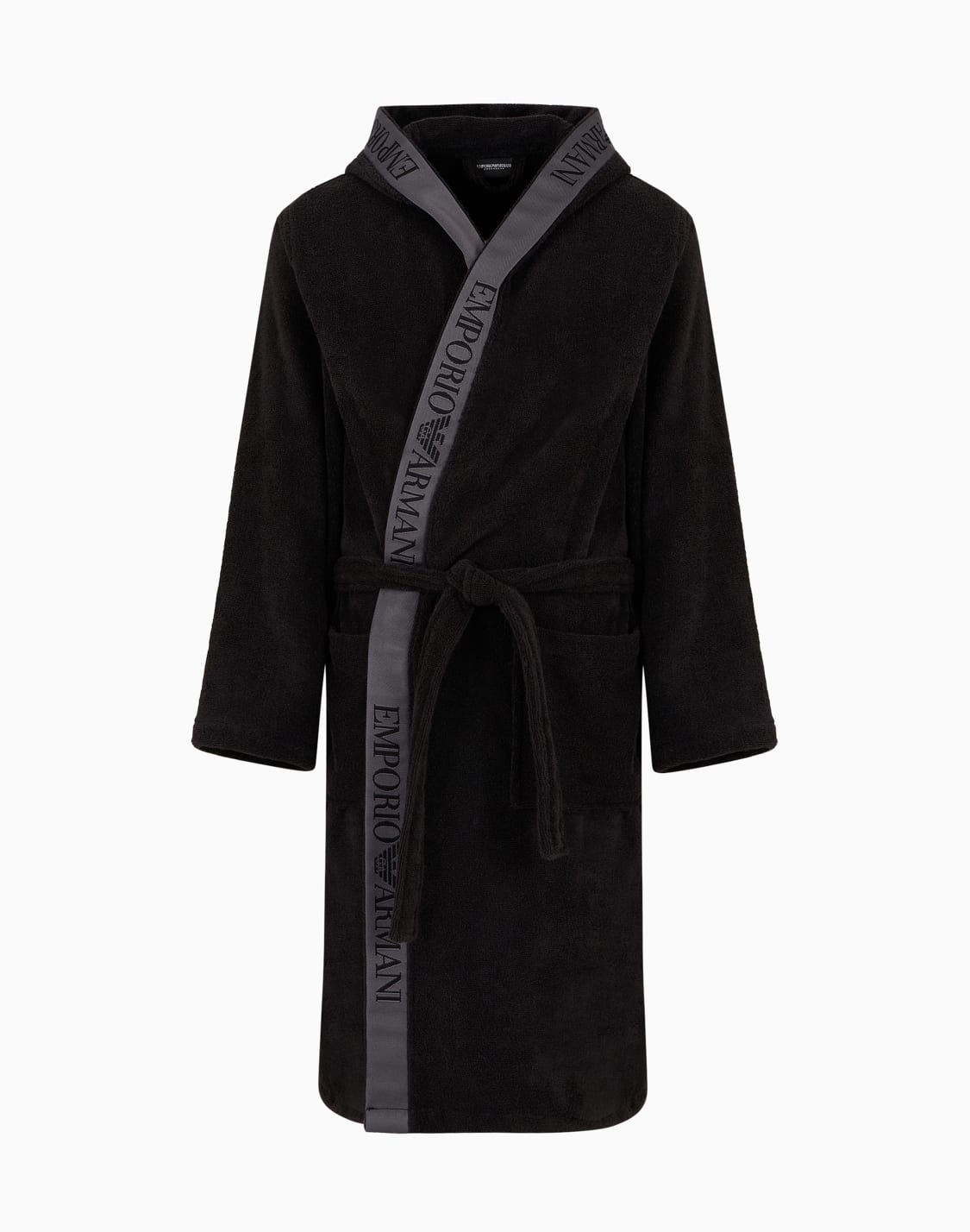 terrycloth-bathrobe-with-logotape-band-black--emporio-armani