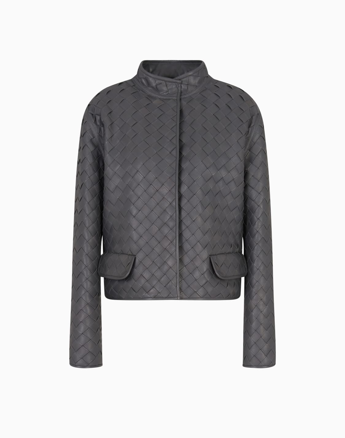 blouson-in-nappa-intrecciata-grigio--giorgio-armani