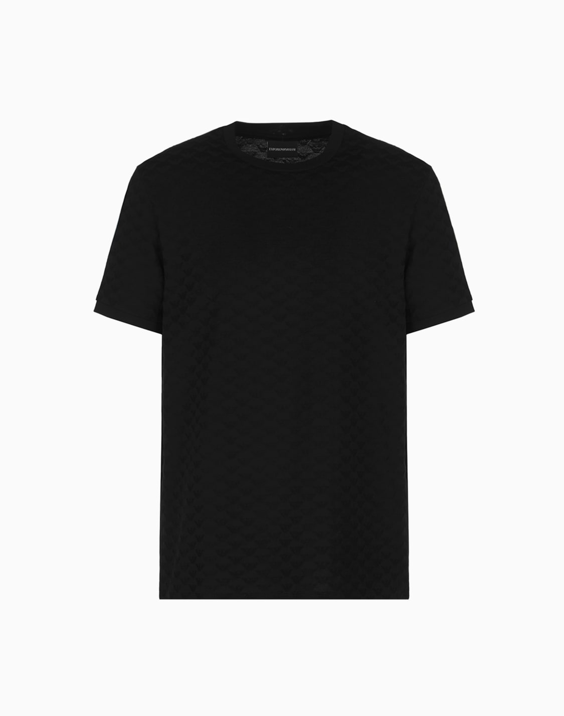 camiseta-de-punto-jacquard-mercerizado-con-guila-integral-negro--emporio-armani