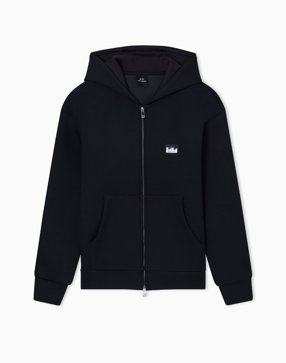 sweat-shirts-faon-cardigan-noir--armani-exchange