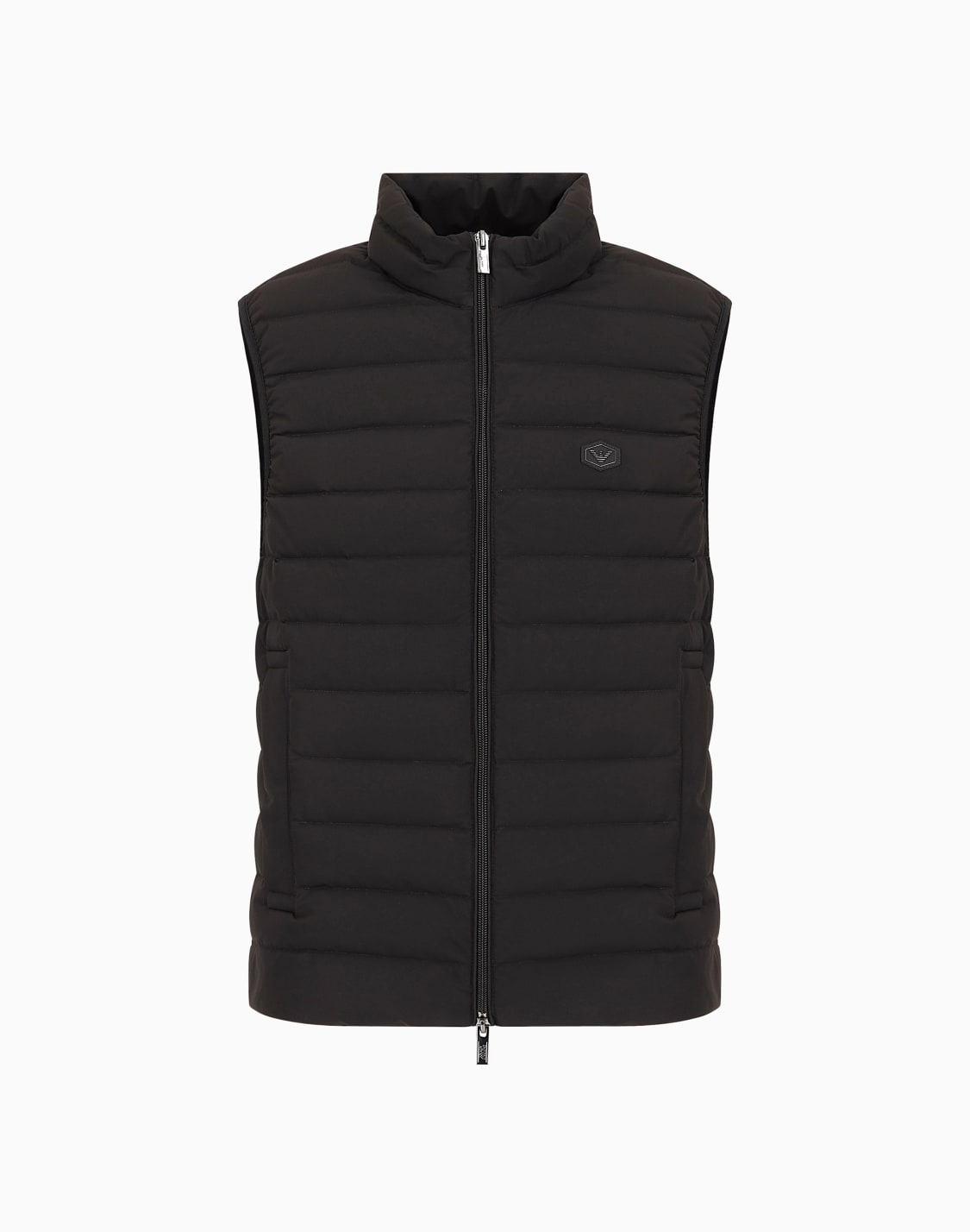 sleeveless-full-zip-down-jacket-in-quilted-nylon-with-eagle-logo-patch-black--emporio-armani