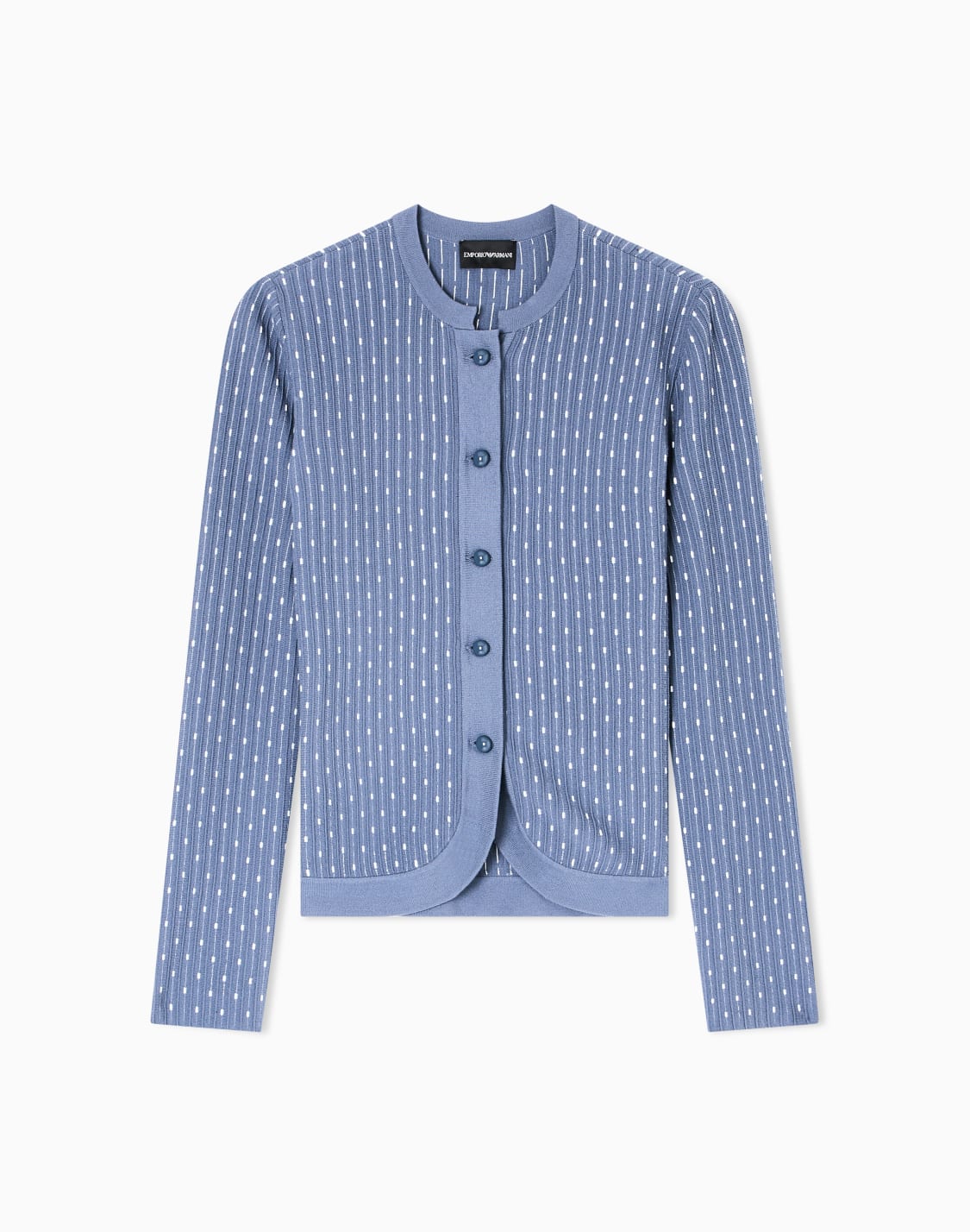 polka-dot-viscose-jacquard-plain-knit-cardigan-light-blue--emporio-armani