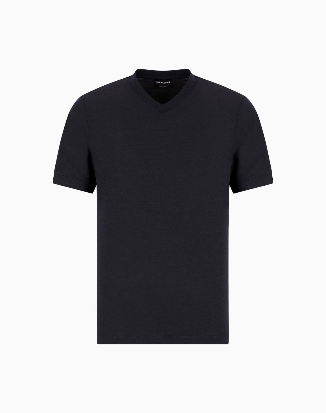 tシャツ-ピュアバジンウルピケ製-ブル--giorgio-armani