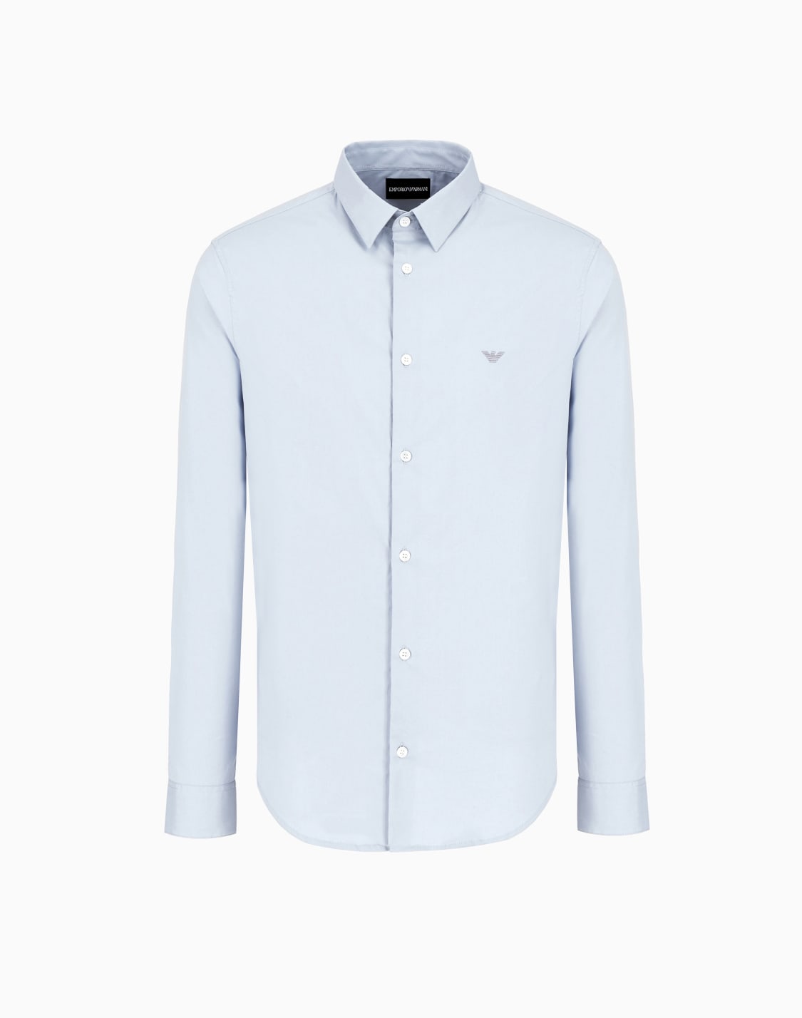 camisa-de-mezcla-de-nailon-elstico-celeste--emporio-armani