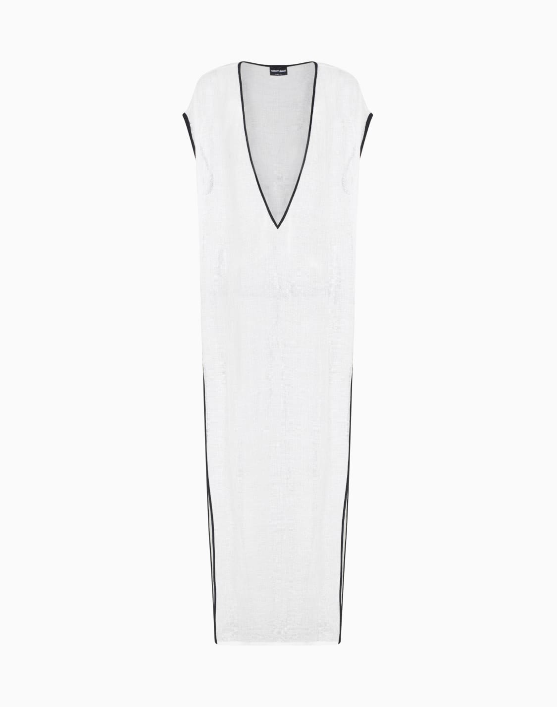robe-longue-en-maille-de-mlange-de-lin-blanc--giorgio-armani