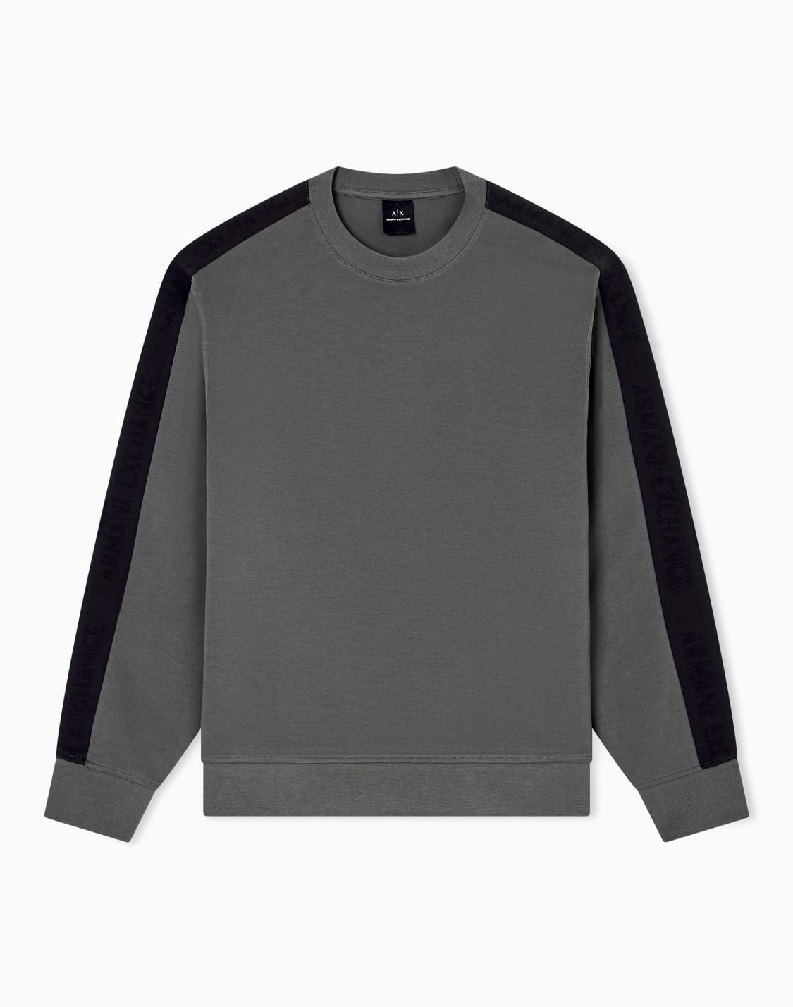 ロゴテプ-クルネックスウェットプルオバ-グリン--armani-exchange