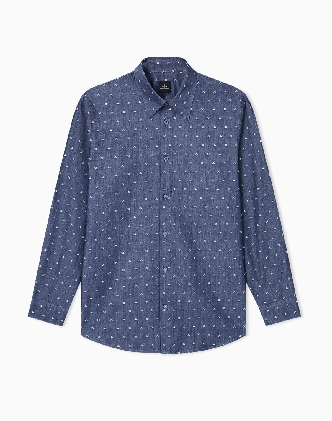 casual-shirts-blue--armani-exchange