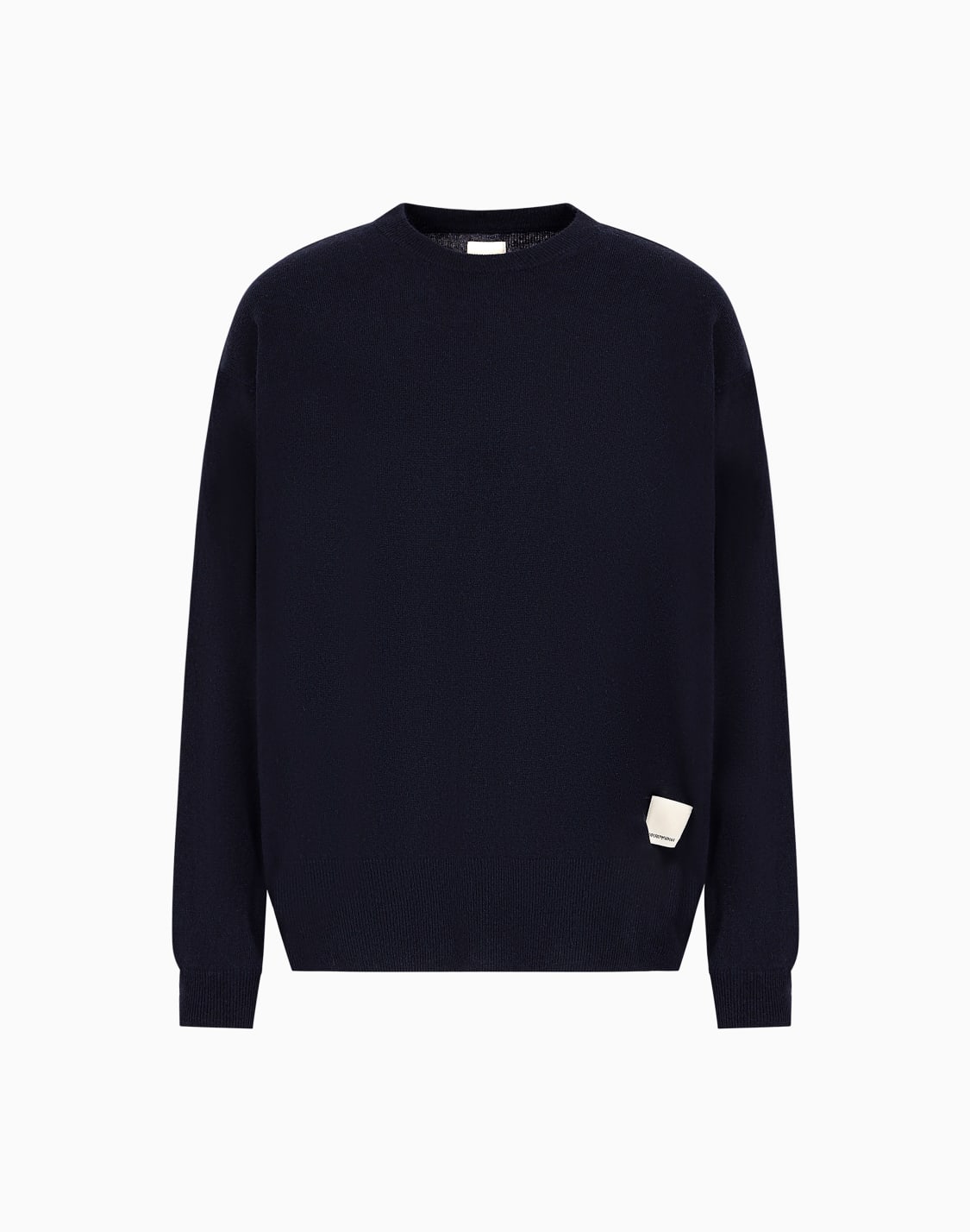 サステナブルコレクション-プレンニットセタ-ウル混紡-ネイビブル--emporio-armani