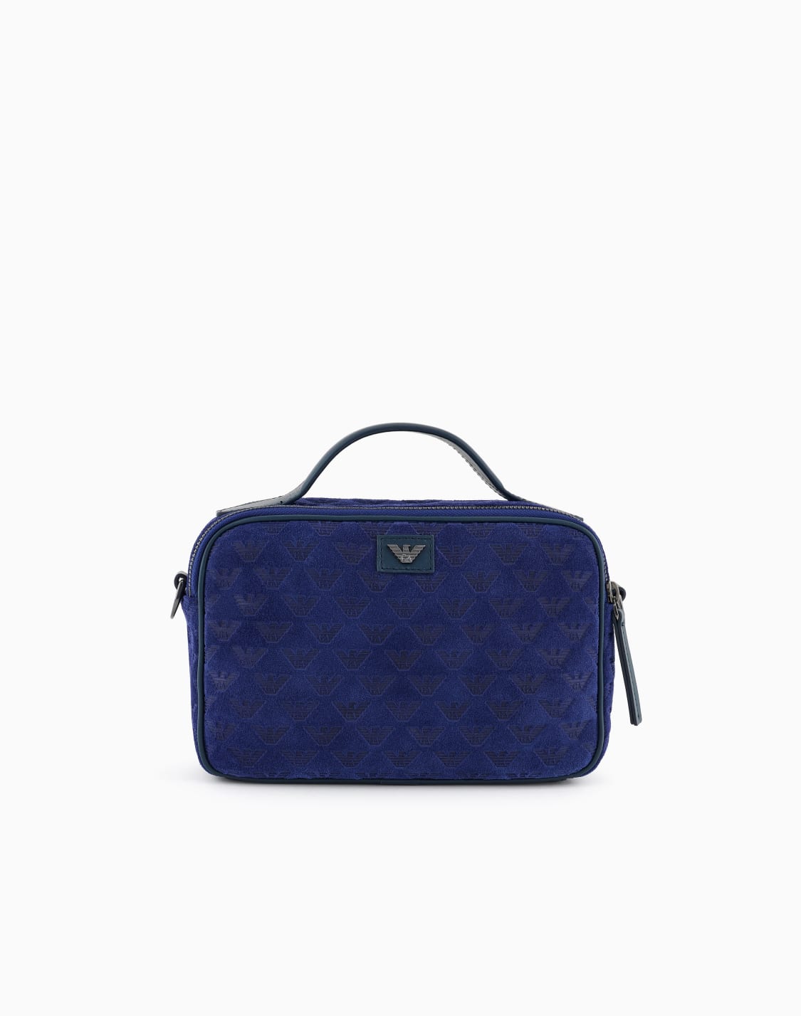 suede-boston-bag-with-shoulder-strap-and-all-over-embossed-eagle-blue--emporio-armani