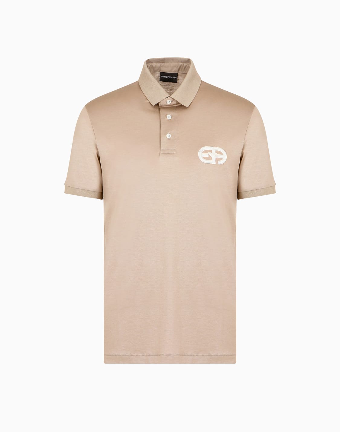 polo-en-punto-de-mezcla-de-lyocell-con-logotipo-ea-bordado-en-relieve-beige--emporio-armani