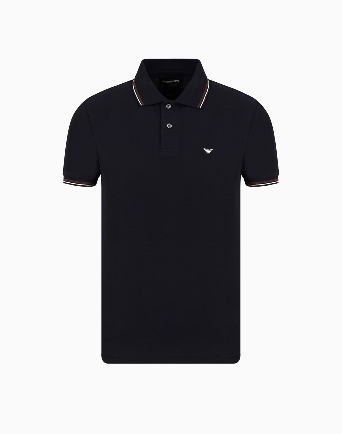 polo-slim-fit-de-piqu-elstico-con-microguila-azul-marino--emporio-armani