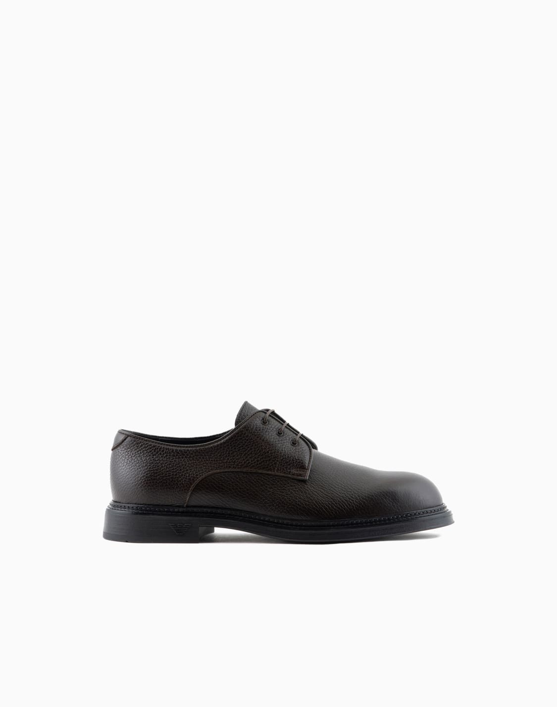 derby-in-pelle-granata-marrone--emporio-armani