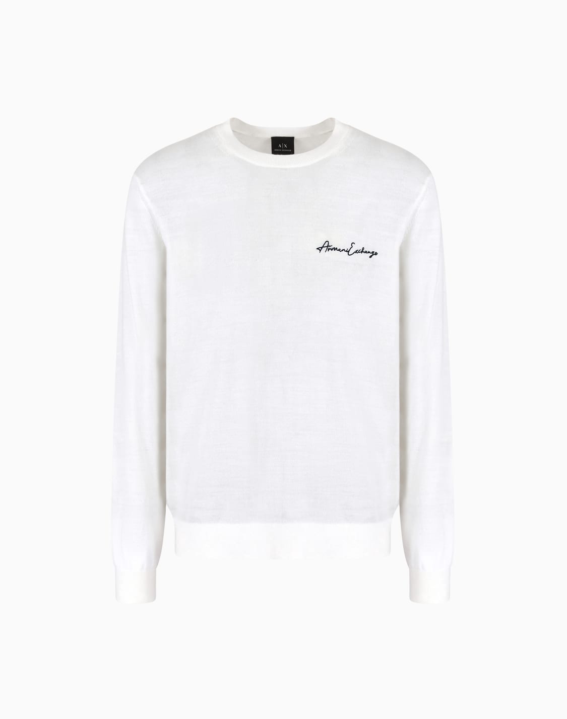 jersey-de-cuello-redondo-en-mezcla-de-lana-con-logo-en-el-pecho-blanco--armani-exchange