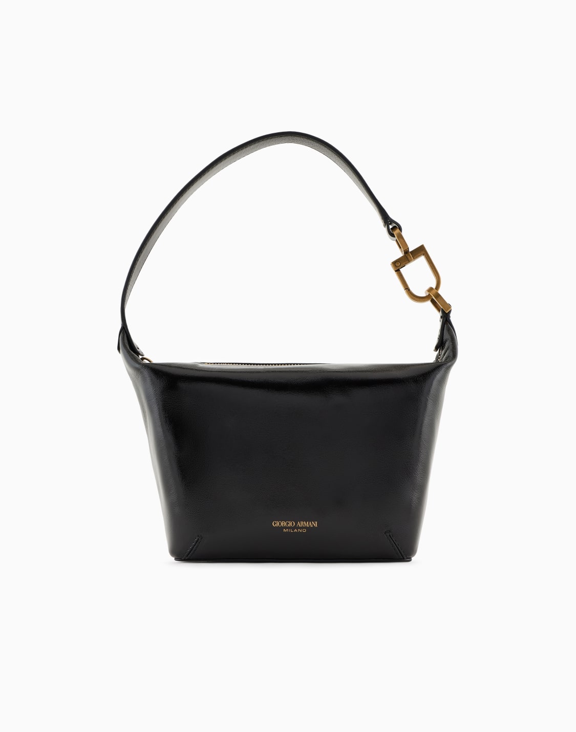 ジョルジオ-アルマニ-ラ-プリマ-ソフト-ホボバッグ-パテントナッパレザ-スモル-ブラック--giorgio-armani