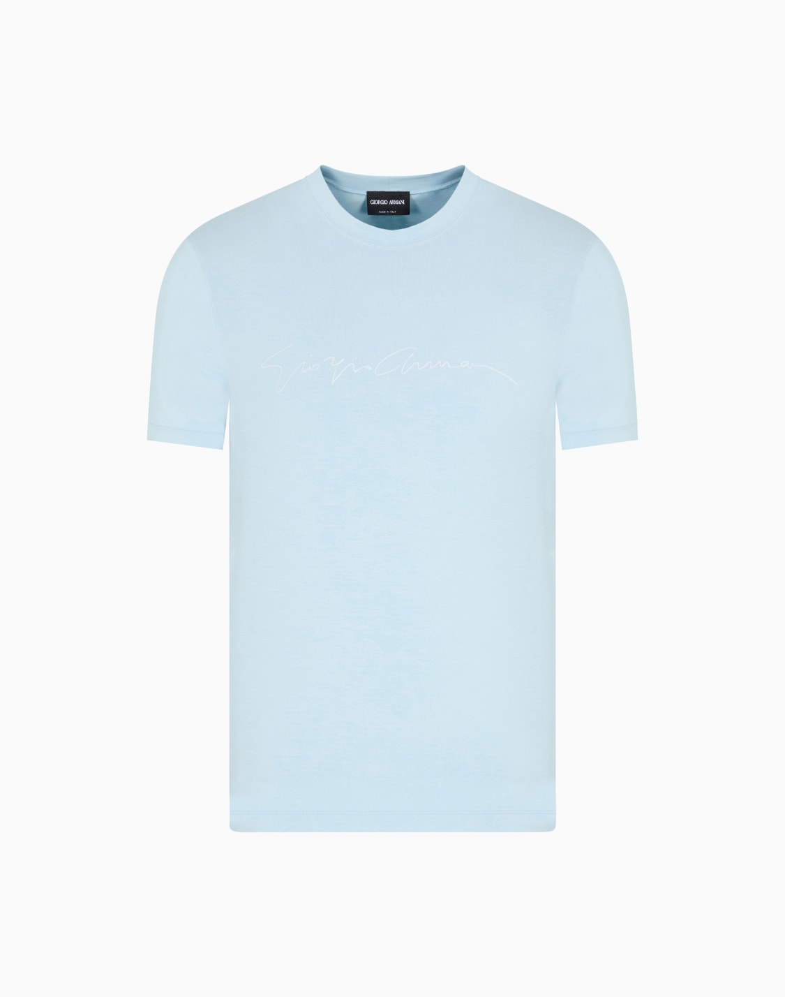 asv-tシャツ-ストレッチビスコス-シグネチャロゴ-ライトブル--giorgio-armani