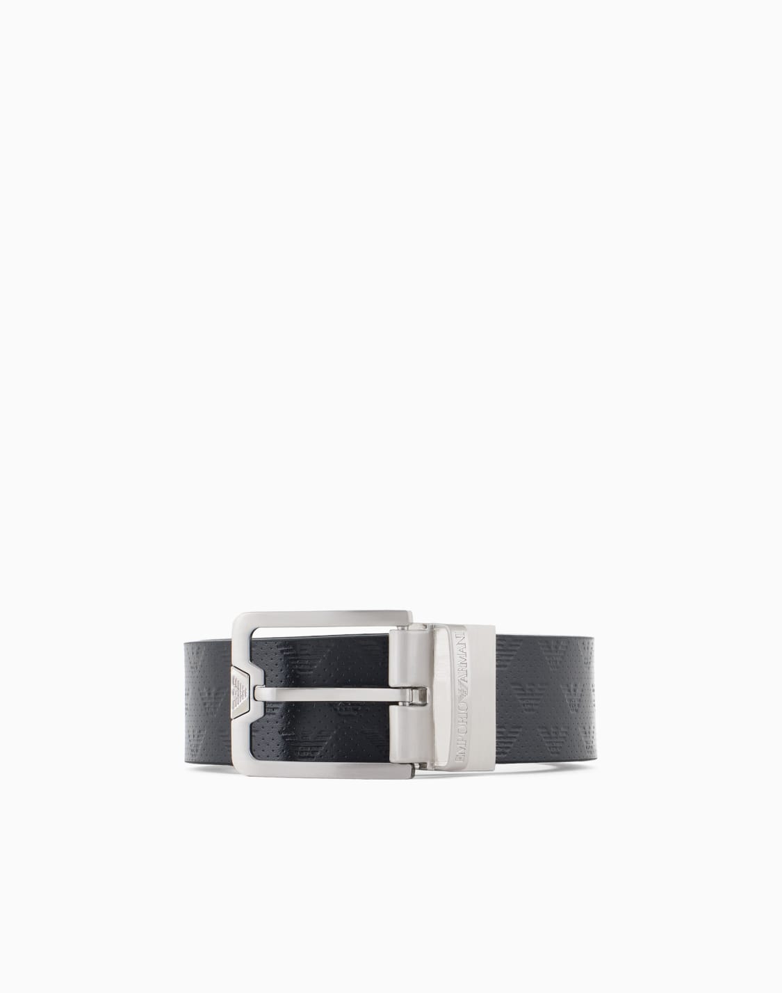 leather-belt-with-all-over-embossed-eagle-blue--emporio-armani