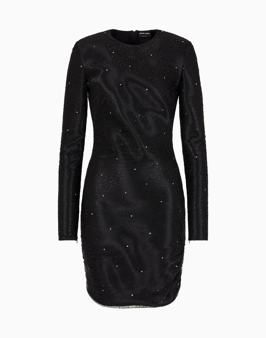 silk-blend-short-dress-with-rhinestone-embroidery-patterned--giorgio-armani