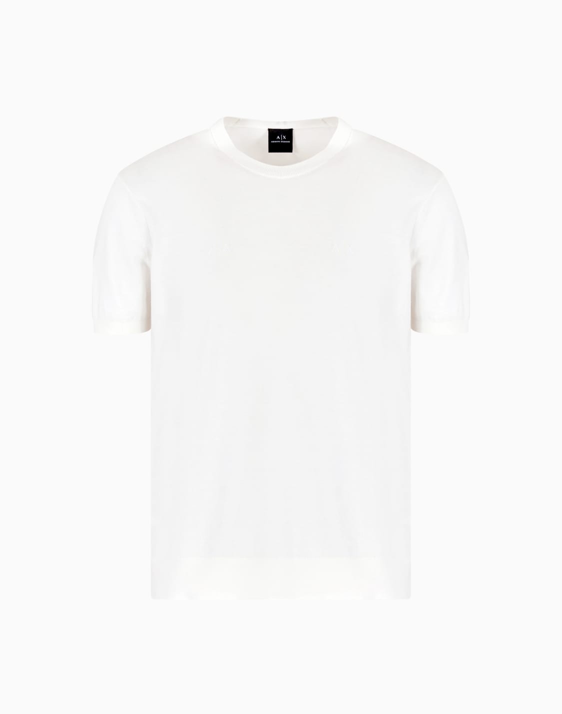 -オガニックコットン-ニット-tシャツ-ホワイト--armani-exchange