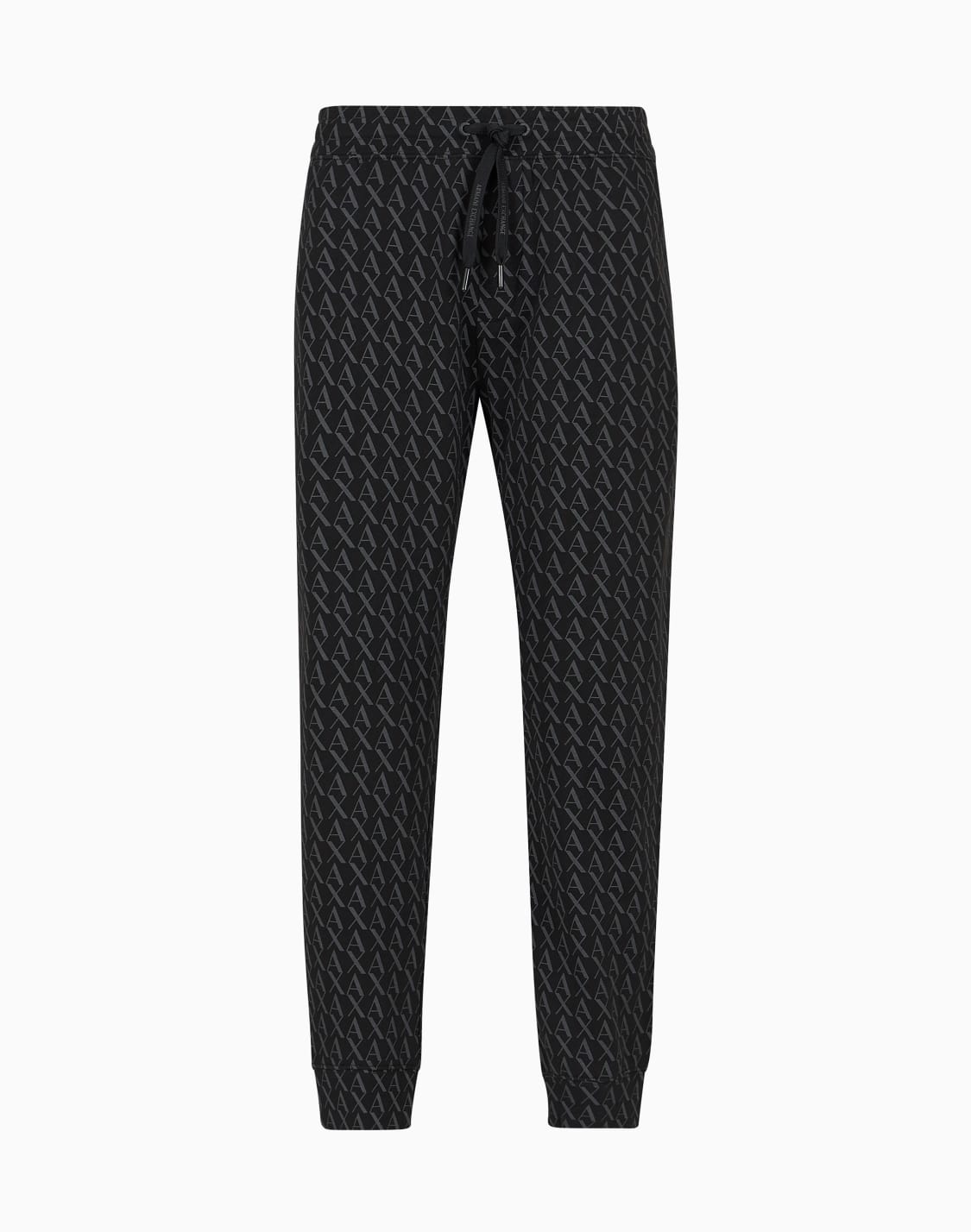 jogger-pants-in-fabric-with-allover-logo-pattern-negro--armani-exchange