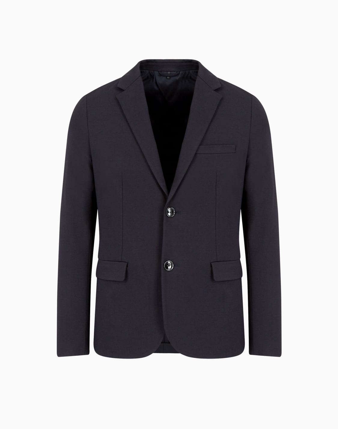 シングルブレストジャケット-ジャジニット-ネイビブル--emporio-armani
