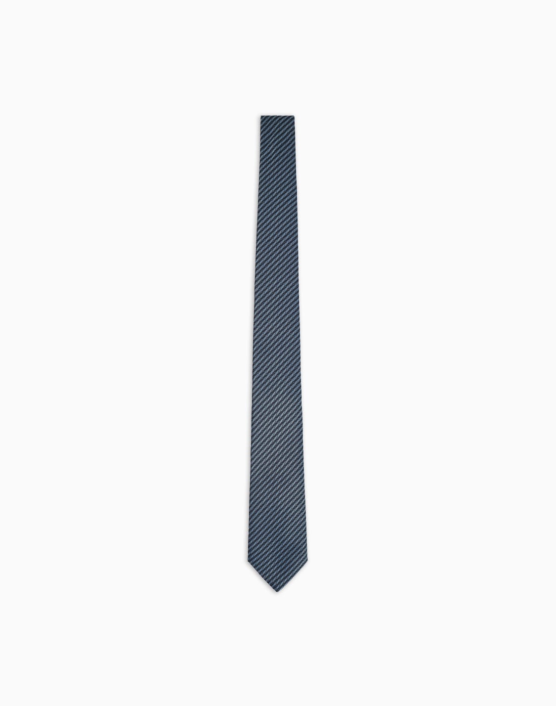 cravate-en-pure-soie-jacquard-gomtrique-bleu--giorgio-armani