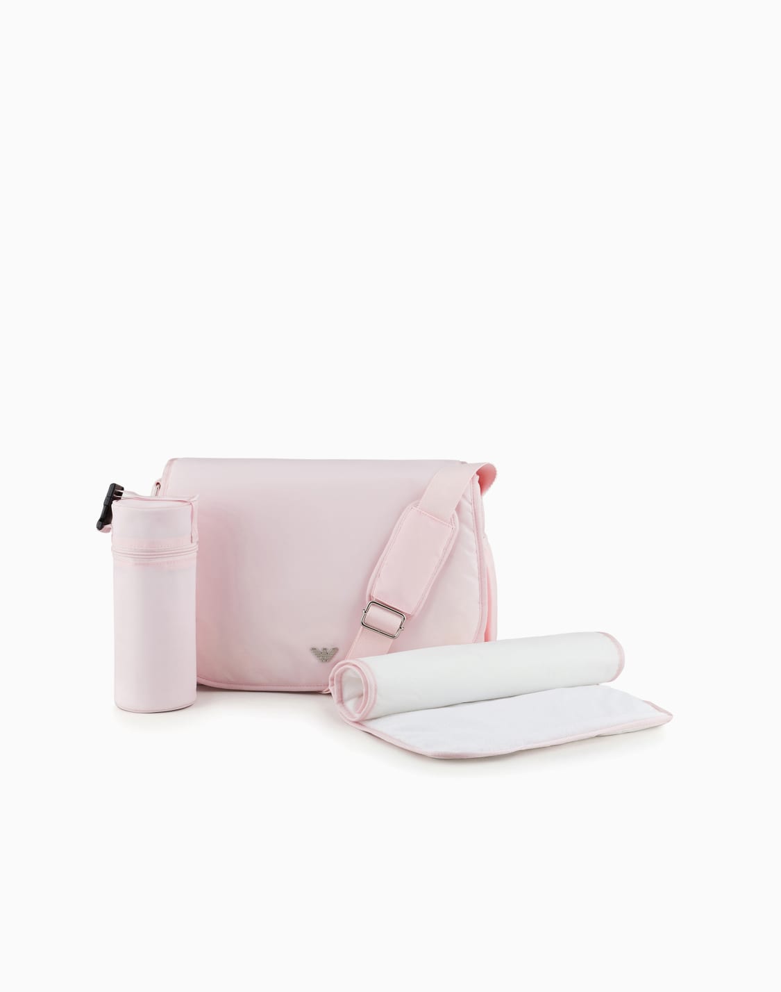 set-mummy-bag-con-placchetta-aquila-rosa--emporio-armani