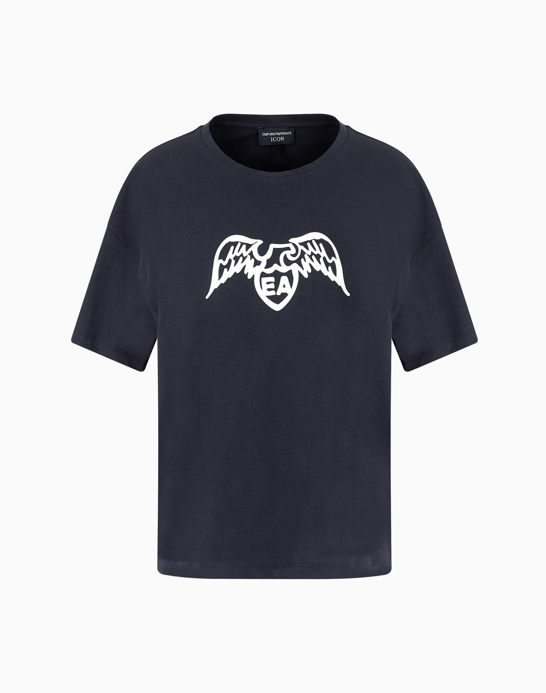 camiseta-de-pima-con-logotipo-de-guila-azul-marino--emporio-armani