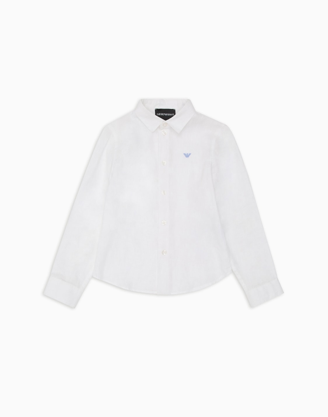 camicia-in-lino-con-ricamo-aquila-bianco--emporio-armani