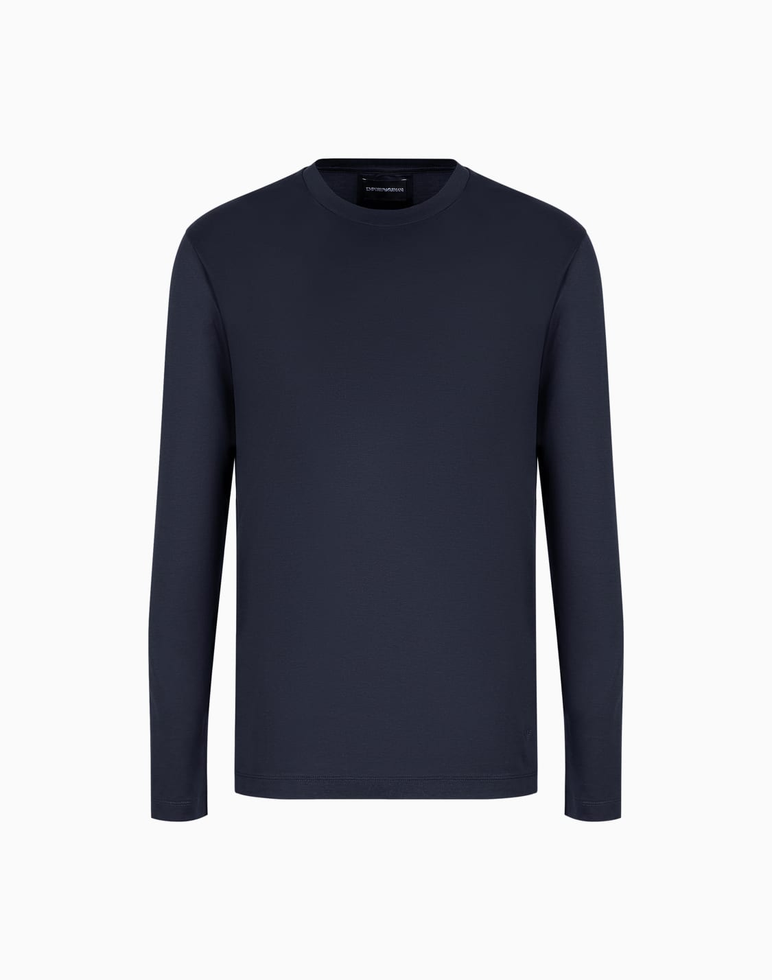 jersey-de-punto-de-mezcla-de-lyocell-asv-azul-marino--emporio-armani