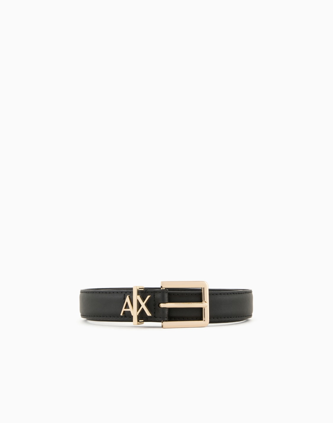 axロゴ-トングベルト-ブラック--armani-exchange