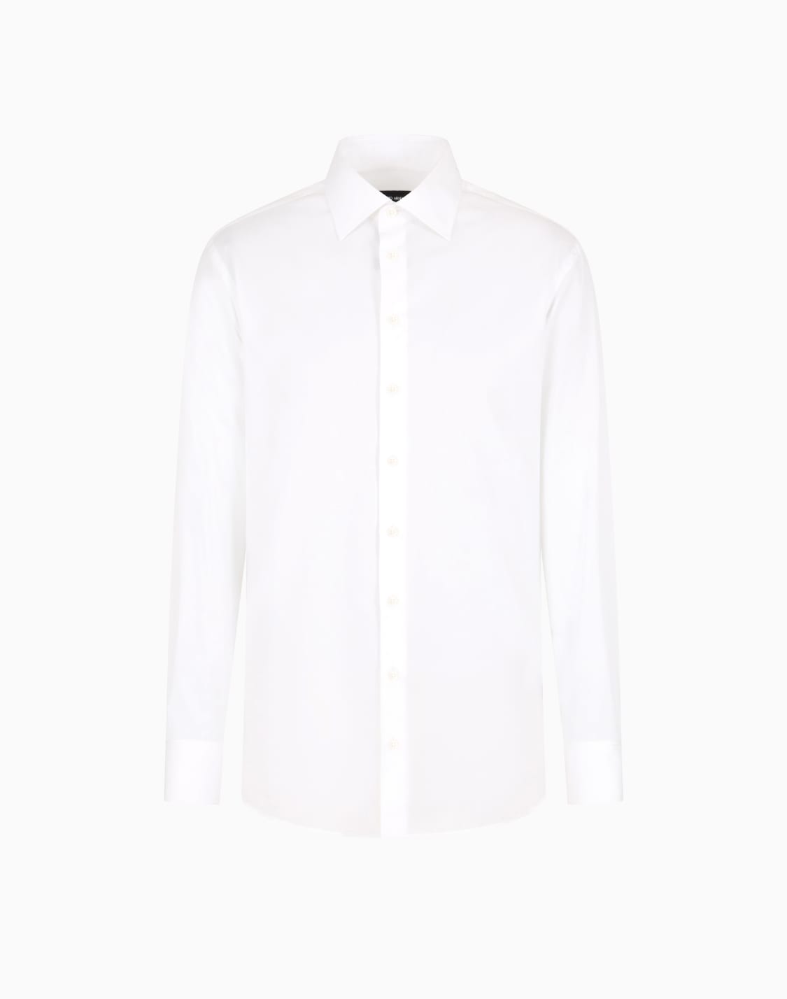 シャツ-ラグジュアリコットンツイル製-ホワイト--giorgio-armani