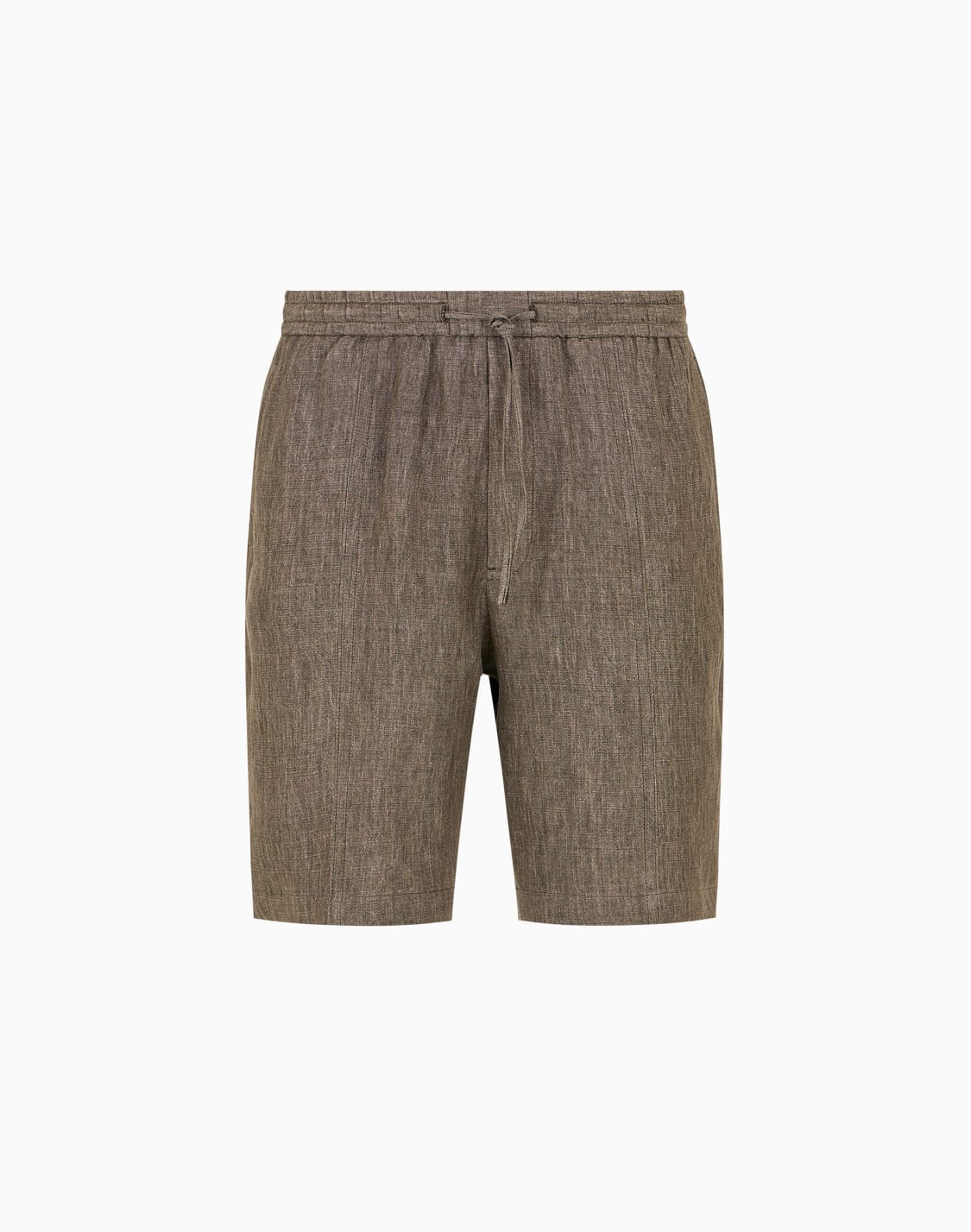 bermuda-shorts-in-faded-linen-with-a-crpe-texture-with-drawstring-brown--emporio-armani