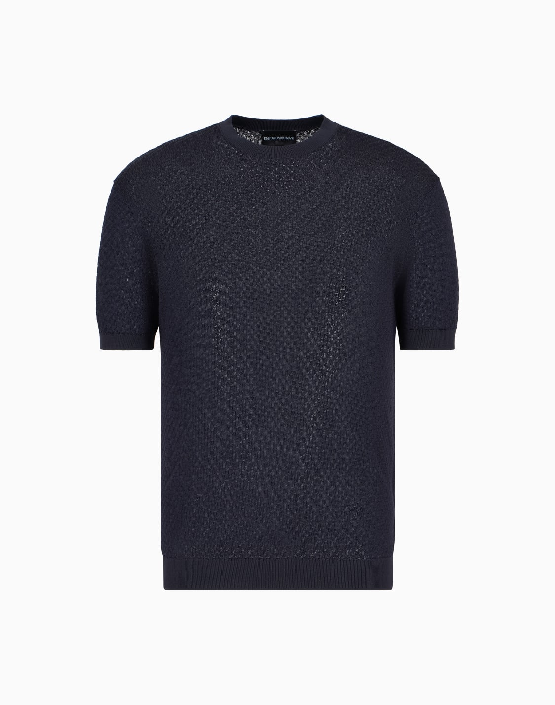 마이크로-패턴-자카드-점퍼-블루--emporio-armani