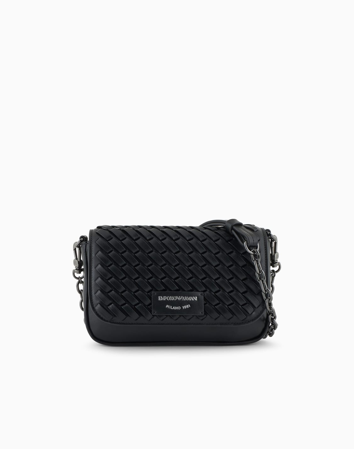 minibolso-de-piel-trenzada-con-bandolera-de-cadena-negro--emporio-armani