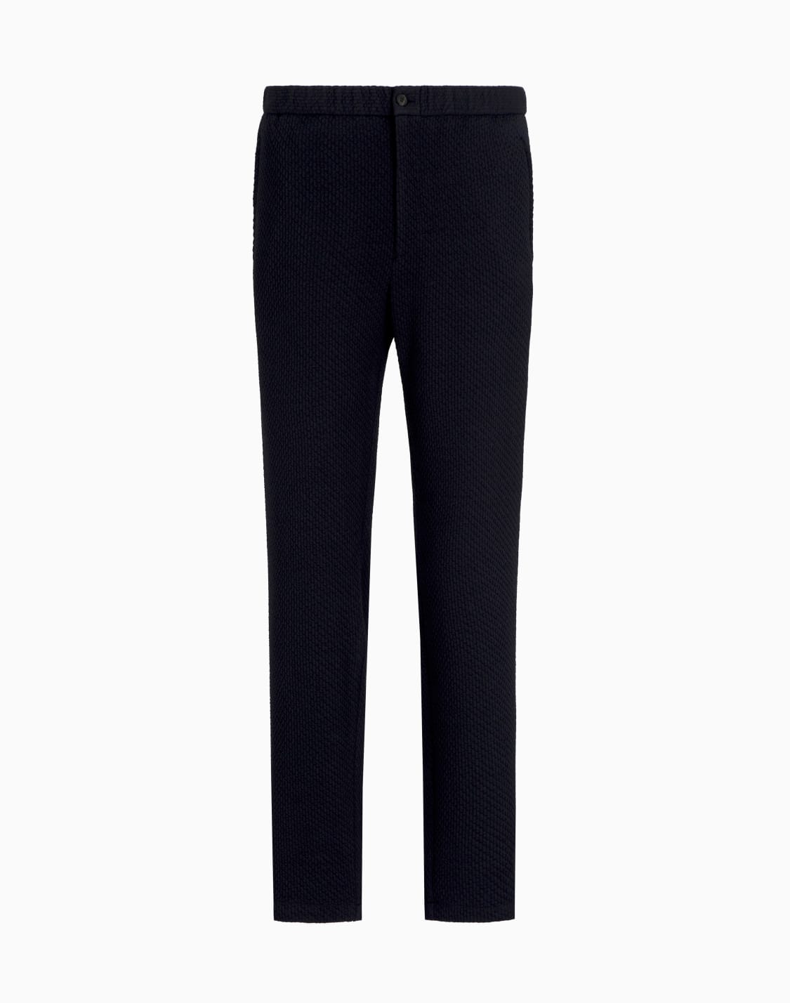 trousers-in-a-3d-effect-jersey-wool-blend-stretch-knit-navy-blue--emporio-armani