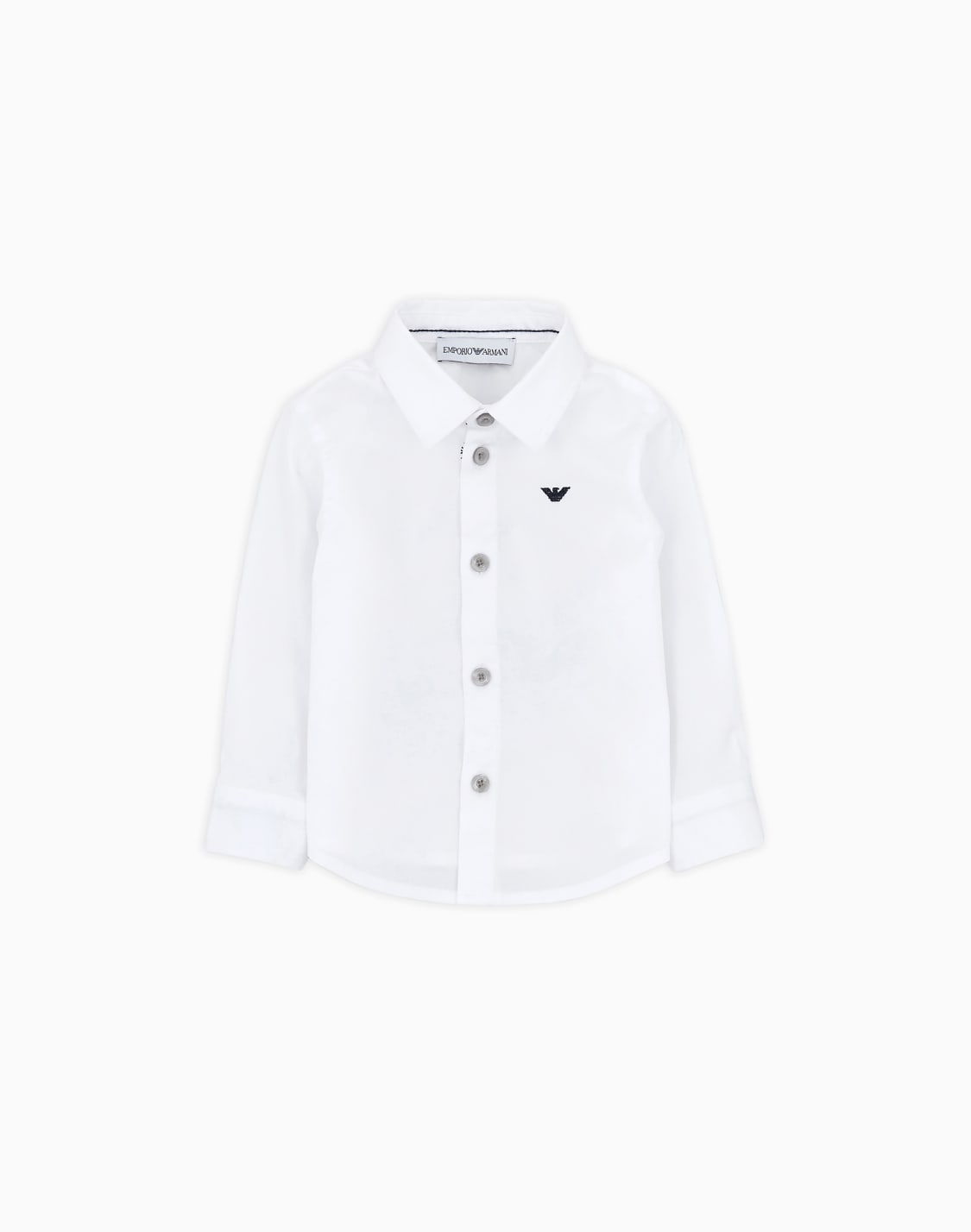 camisa-de-algodn-elstico-con-bordado-de-guila-blanco--emporio-armani
