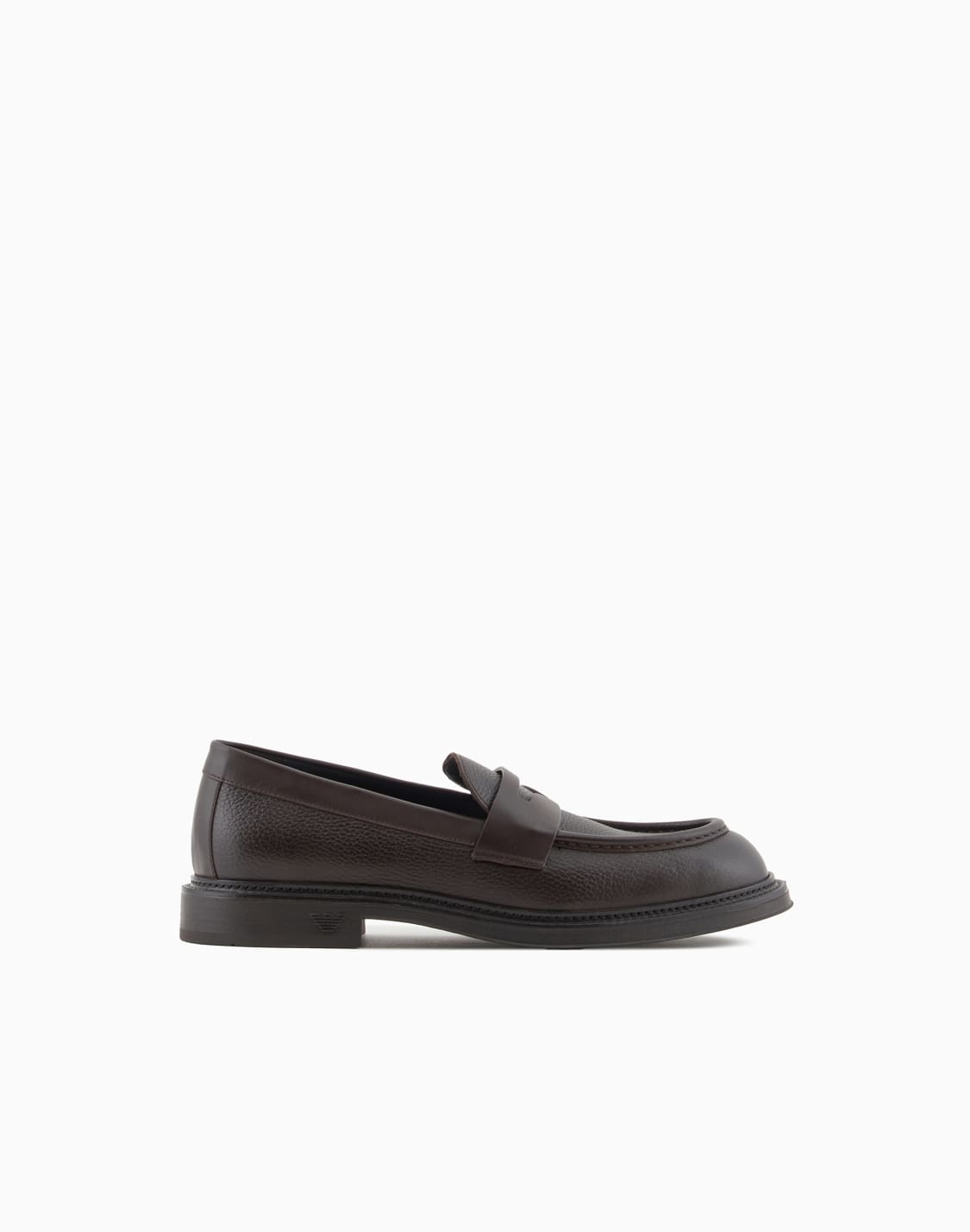 pebbled-leather-loafers-brown--emporio-armani