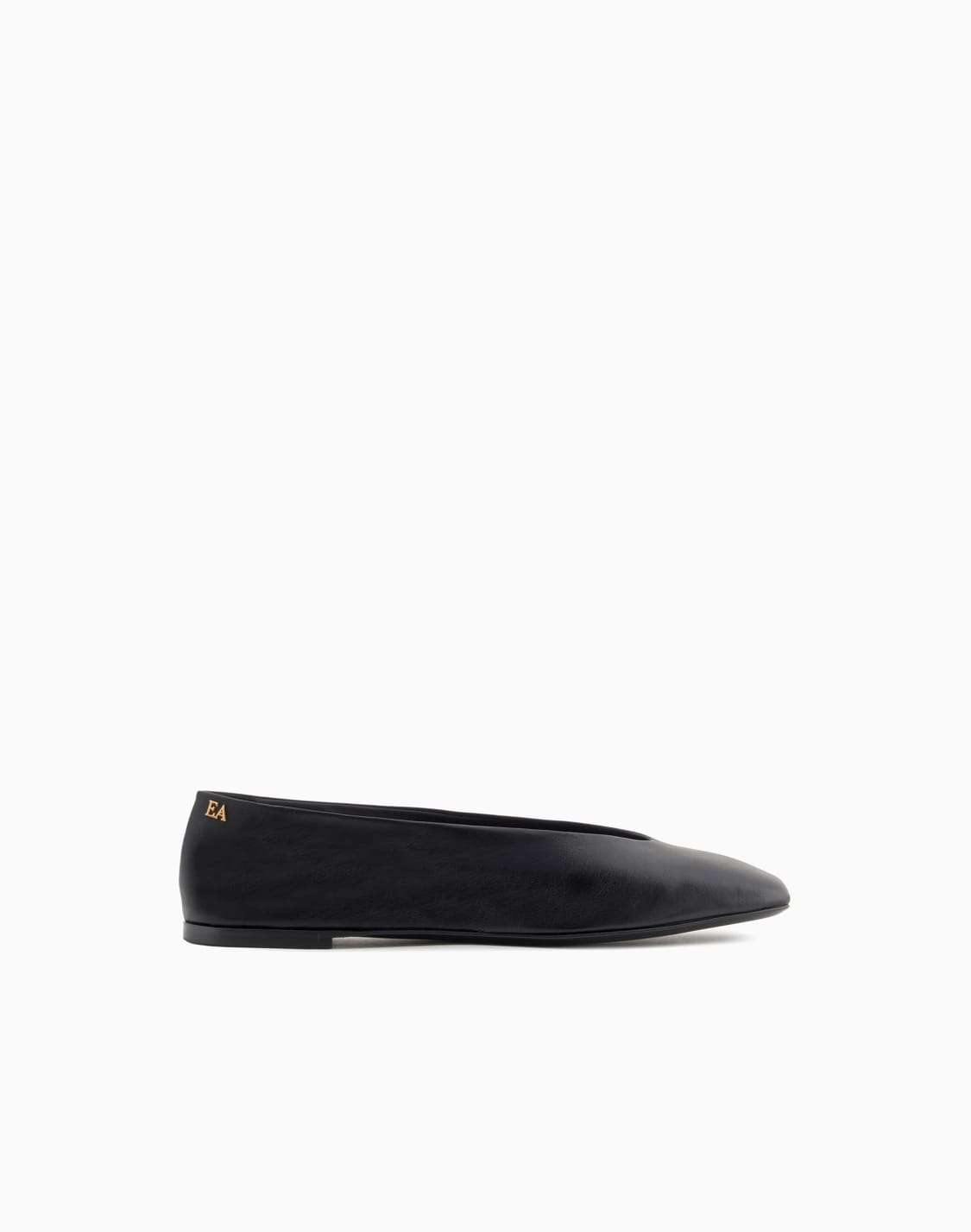 ballerine-con-punta-squadrata-in-nappa-nero--emporio-armani