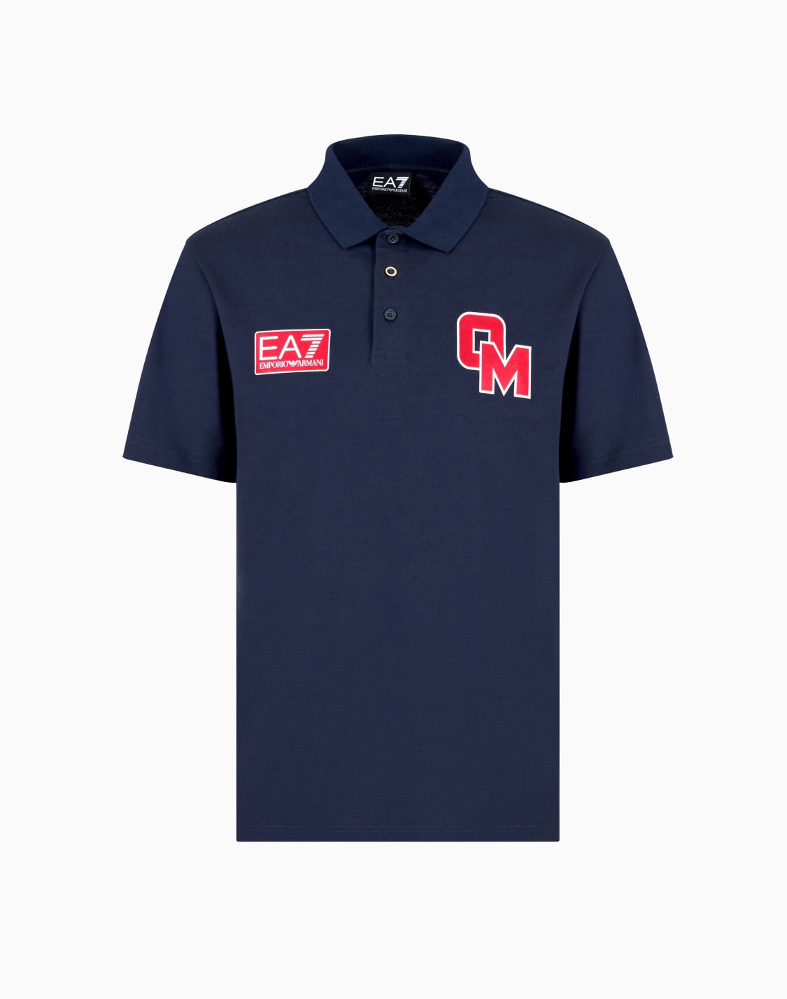 olimpia-milano-polo-manches-courtes-en-jersey-de-coton-bleu-marine--ea7