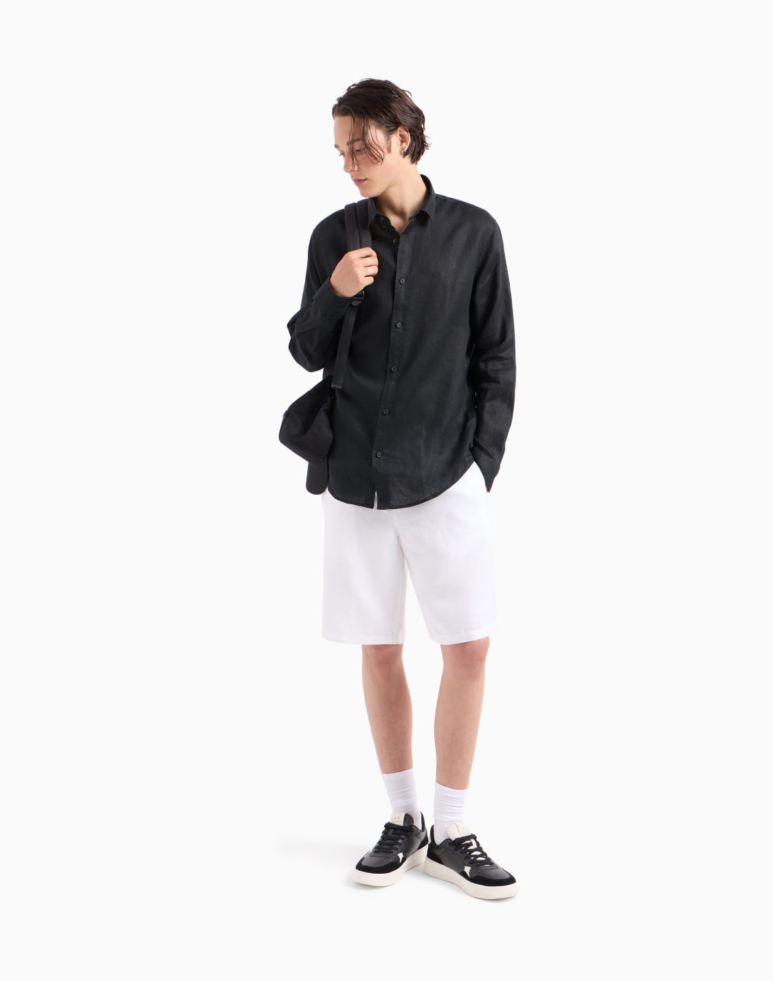 bermuda-shorts-in-stretch-gabardine-white--armani-exchange