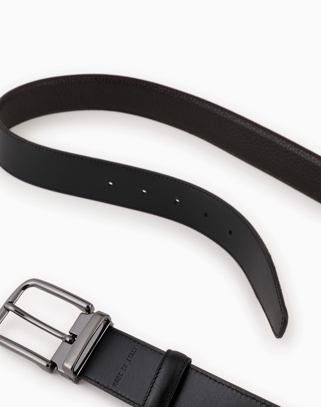 reversible-belt-in-pebbled-leather-brown--emporio-armani