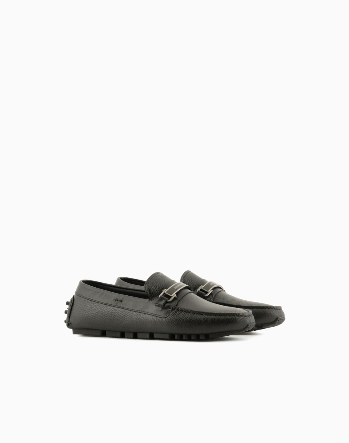 pebbled-leather-driving-loafers-with-stirrup-bar-black--emporio-armani