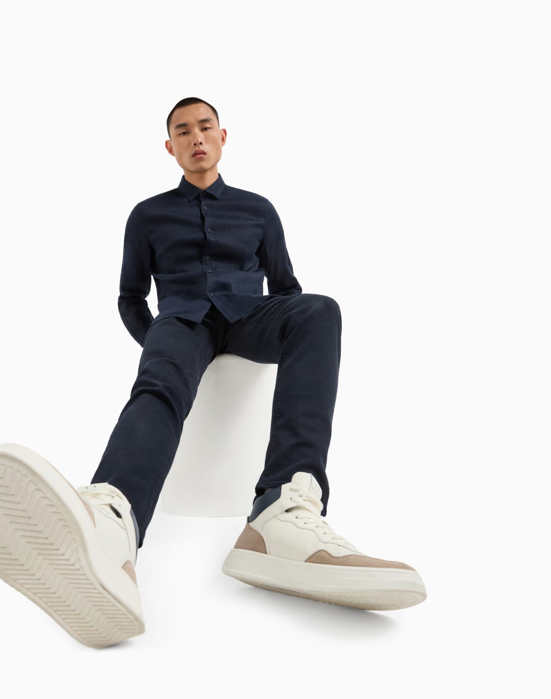 regular-fit-cotton-shirt-네이비-블루--armani-exchange