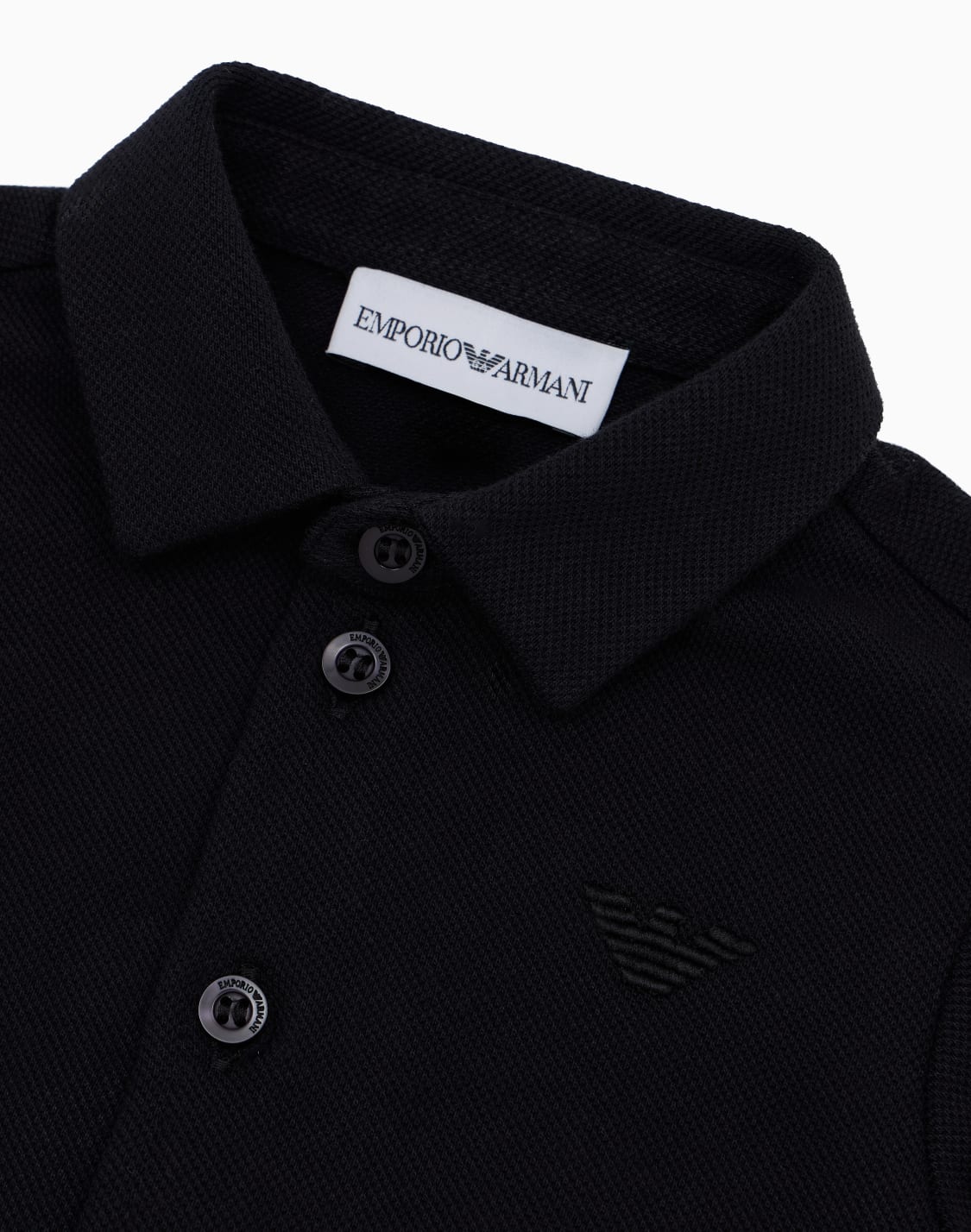 hemd-aus-pikee-mit-adler-stickerei-marineblau--emporio-armani