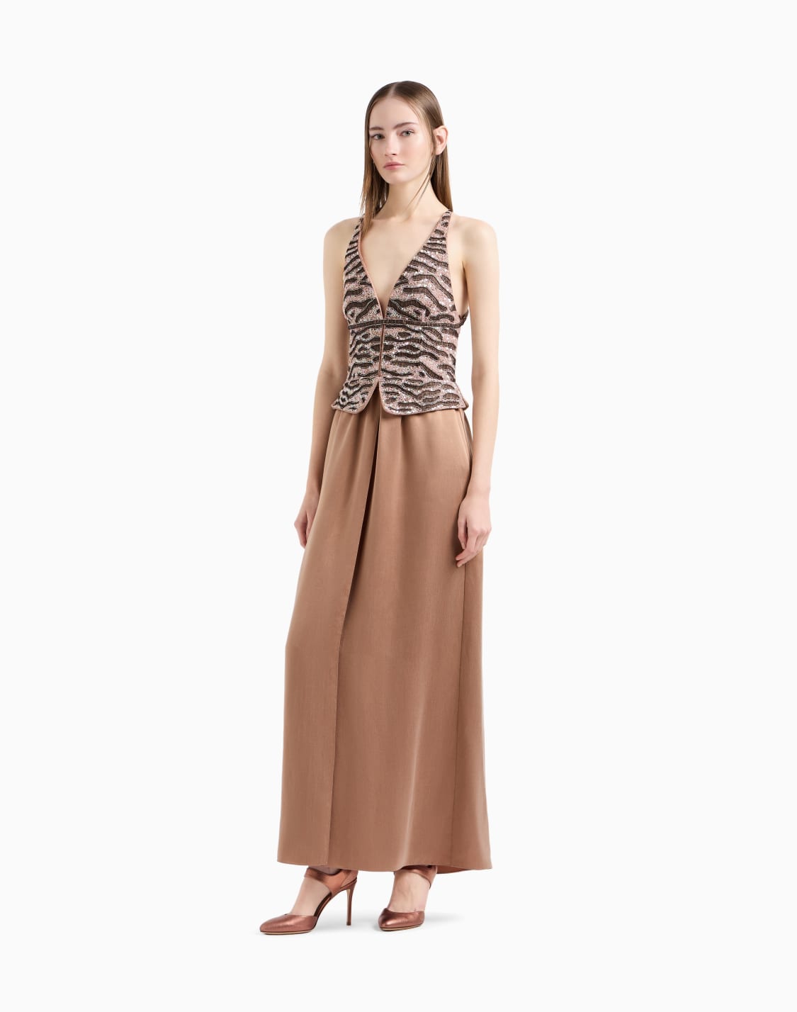 embroidered-viscose-and-silk-long-dress-patterned--giorgio-armani