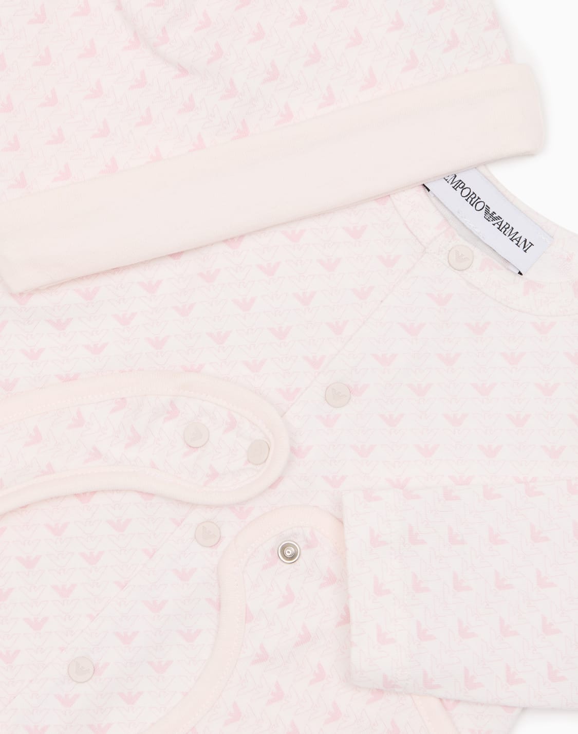 jersey-onesie-bib-and-beanie-gift-set-with-op-art-eagles-pink--emporio-armani