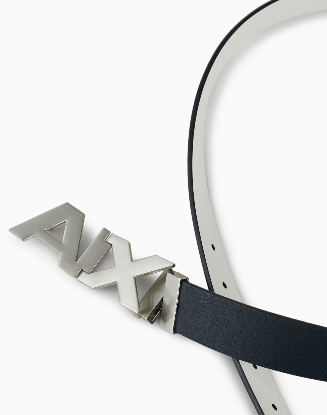 Reversible belt with logo